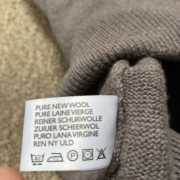 Peter Scott Sweater Mens Brown New Wool Scotland Casual Preppy 42 - Picture 9 of 11